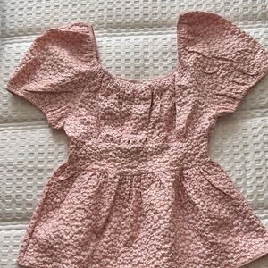 Pink Textured Women's Blouse